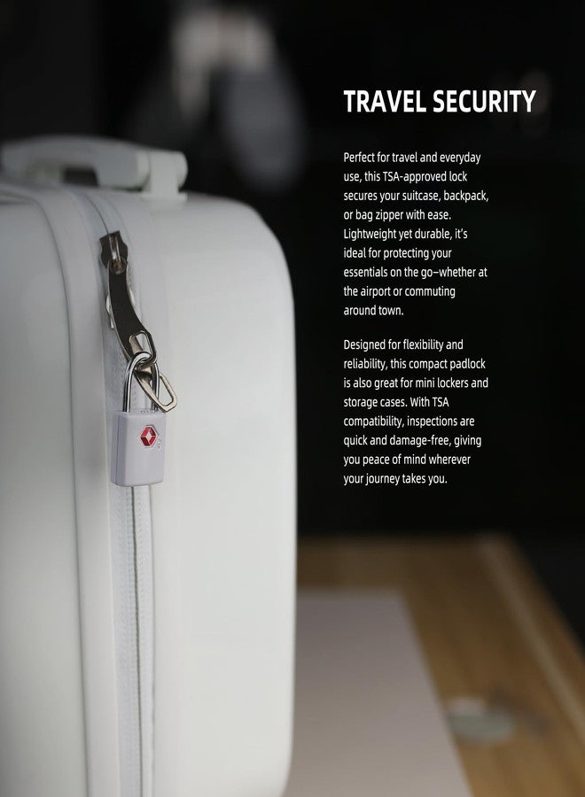 UP Security Luggage Locks TSA Approved 4 Pack, TSA Locks for Luggage International Travel Essentials, Small Padlock with Key, Keyed Alike Mini Padlock for Suitcase, Backpack, Bag, Zipper, Case, Box - Image 5